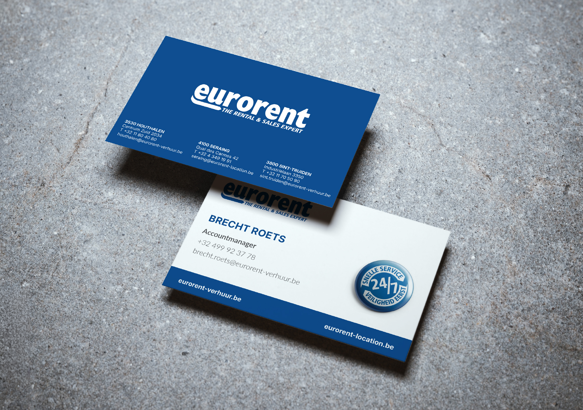 Ontwerp Naamkaartjes Eurorent